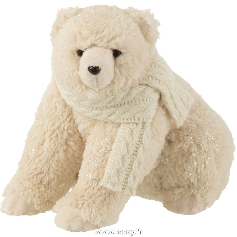 Peluche - Ours polaire assis