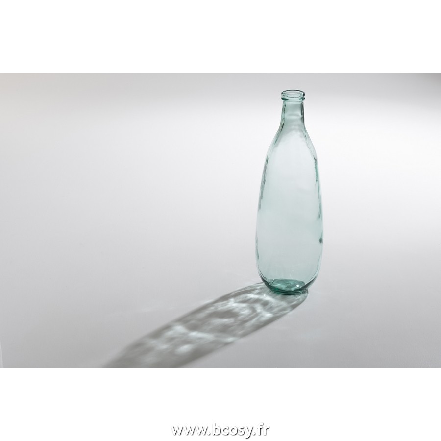 J-Line Vase Bouteille Verre Transparent L25xB25xH75 cm Jline 21706 by  Jolipa 21706 vases