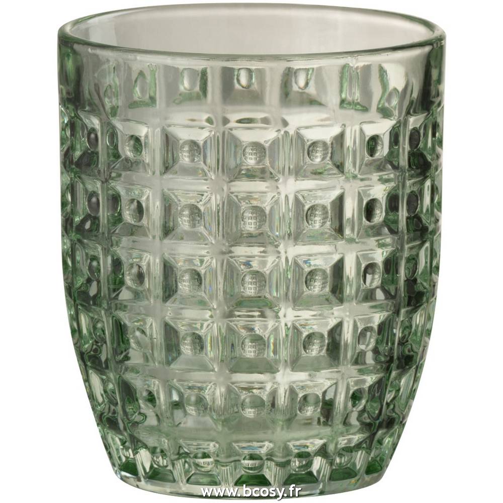 Carafe Boule Verre Vert D'Eau J-line