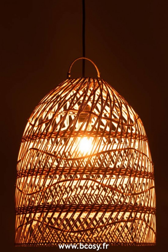 J-Line Éclairage Armatures Luminaires D'intérieur Abats Jours Jolipa J Line Jline Abat Jour Vagues Rotin Naturel