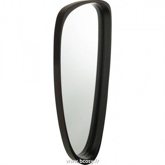 J-Line miroirs Jolipa J Line Jline Miroir Giles Mdf Verre Noir Long