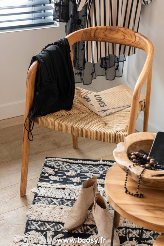 J-Line Silla Ana Teak Madera Marron