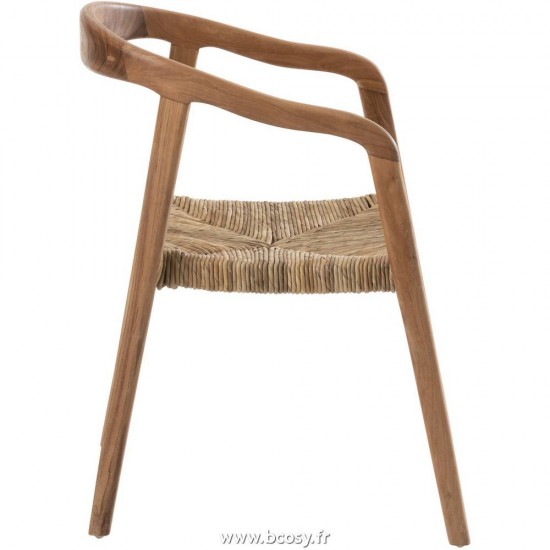 J-Line chaises de repas Jolipa J Line Jline Chaise Ana Bois Teak Brun