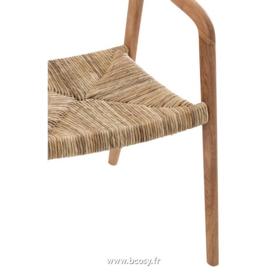 J-Line chaises de repas J Line Chaise Ana Bois Teak Brun