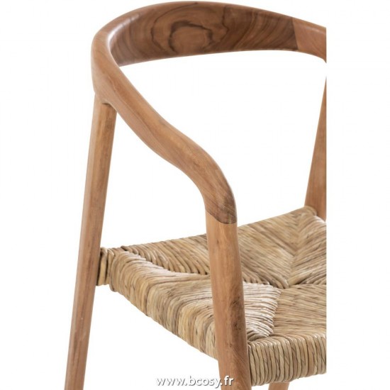 J-Line Sedia Ana Legno Teak Marrone