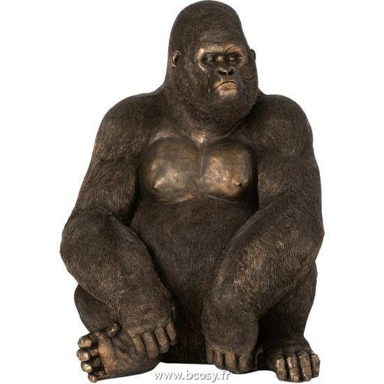 J-Line J Line singes statuettes Jolipa Gorille Resine Marron Fonce Large.