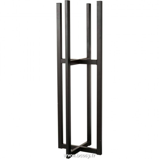 J Line Pied Pour Cache Pot Panier Elsa Metal Noir Large 95 Jline 1193 by Jolipa 1193