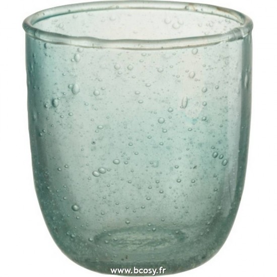 J Line Photophore Bulles Verre Aqua Small L7xB7xH7 Jline 11971 by Jolipa 11971