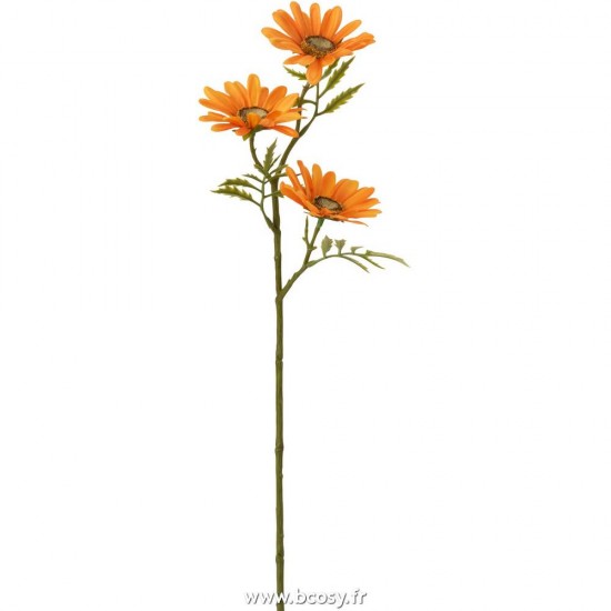 J-Line fleurs Jolipa J Line Jline Foeur Paquerette Plastique Orange