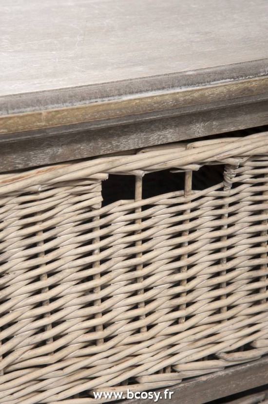 Jolipa Jline Armoire Tele 2Panier Bs Grey W