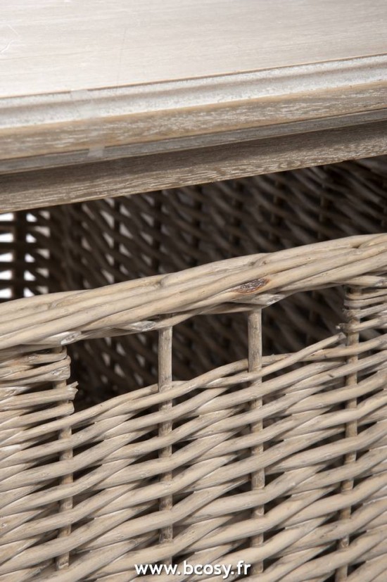 Jolipa Jline Table Salon Rct 2Pl Panier Bs Grey W