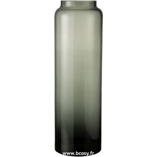 J-Line vases Jolipa J Line Jline Vase Droit Long Verre Gris Large