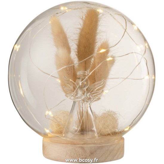 J-line 15114 Jolipa JLine objets deco cloche en verre avec objet