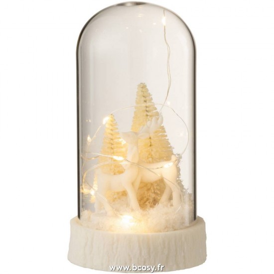 J-line 15140 Jolipa JLine objets deco cloche en verre avec objet