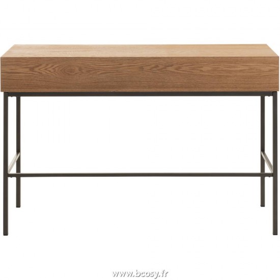 Jolipa J Line Jline Console 3 Tiroirs Bois Metal Naturel