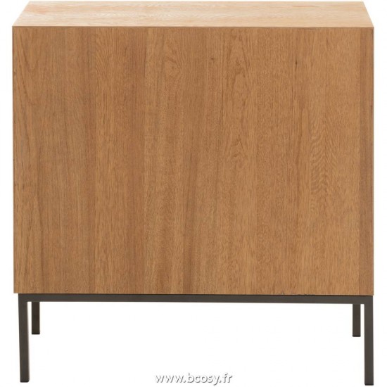 Jolipa J Line Jline Armoire Sur Pied 2 Portes Bois Metal Naturel