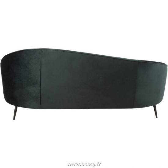 Jolipa J Line Jline Sofa Elisabeth Textile Metal Vert