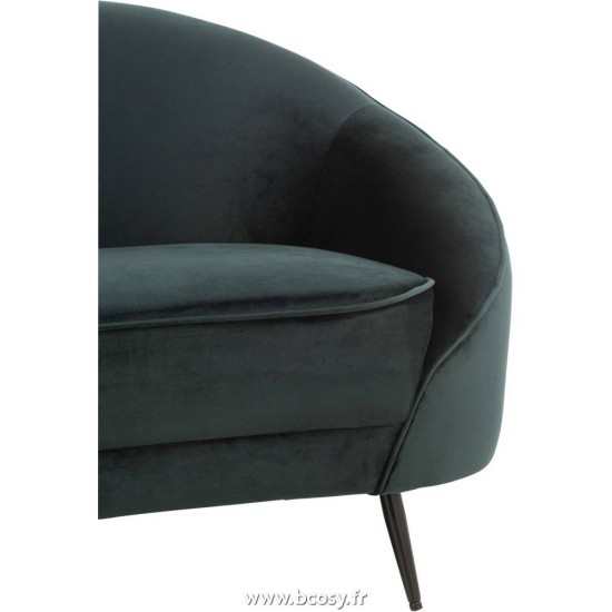 J-Line Sofa Elisabeth Tessile/Metallo Verde