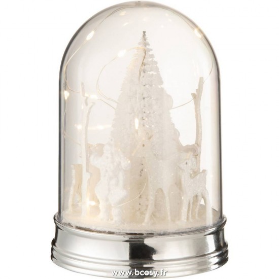 J-line 15458 Jolipa JLine objets deco cloche en verre avec objet