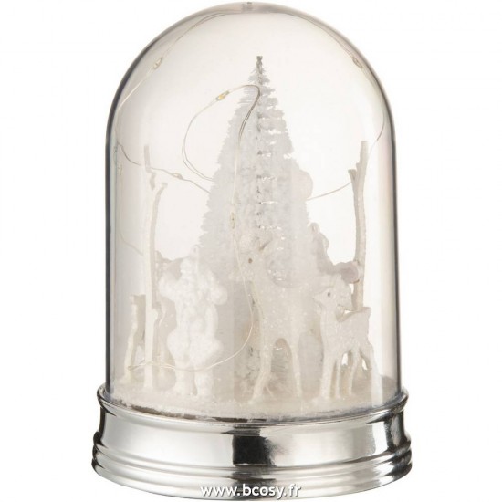 J Line Cloche Noel Led Acrylique Blanc Small L10xB10xH14 cm Jline 15458 by Jolipa 15458