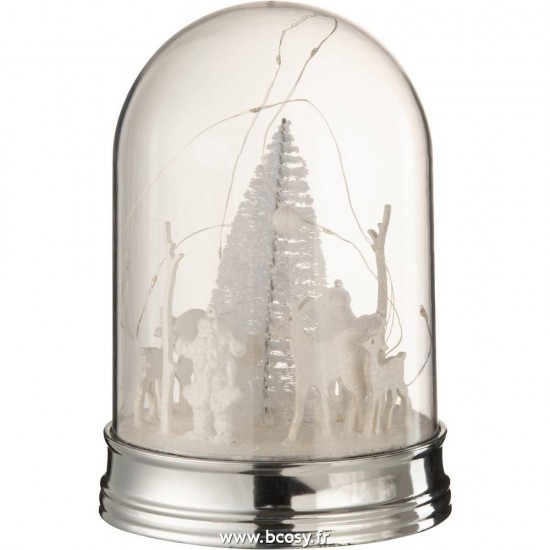 J Line Cloche Noel Led Acrylique Blanc Large L16xB16xH23 cm Jline 15459 by Jolipa 15459
