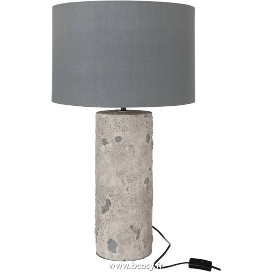 J Line Lampe + Abat Jour Greta Beton Gris Large L42xB42xH72 cm Jline 15508 by Jolipa 15508