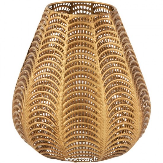 J Line Bougeoir Gala Metal Or Small L20xB20xH34 cm Jline 15521 by Jolipa 15521