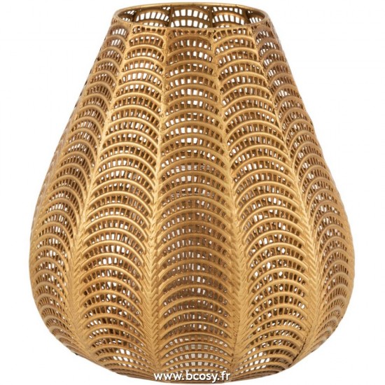 J Line Bougeoir Gala Metal Or Large L25xB25xH39 cm Jline 15522 by Jolipa 15522