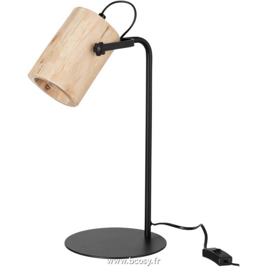 J Line Lampe De Bureau Silas Bois De Berangan Naturel L18xB21xH43 cm Jline 15565 by Jolipa 15565