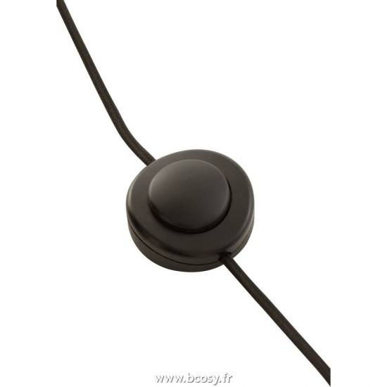 J-Line Lampadaires Lampes Raides Debouts Sur Pied De Sol J Line Lampe Evy Metal Bois Noir Naturel