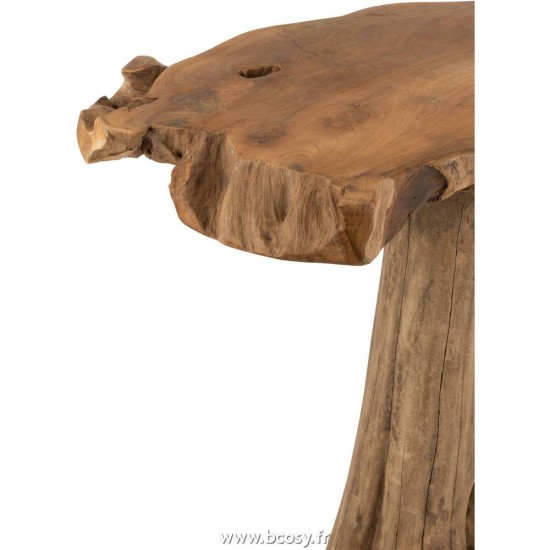 J-Line tables d appoint bouts de canapé Jolipa J Line Jline Table Racine Teck Naturel