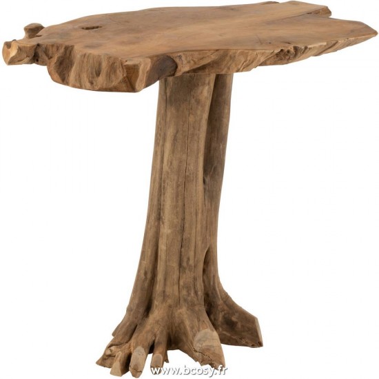 J Line Table Racine Teck Naturel L107xB78xH105 cm Jline 15776 by Jolipa 15776