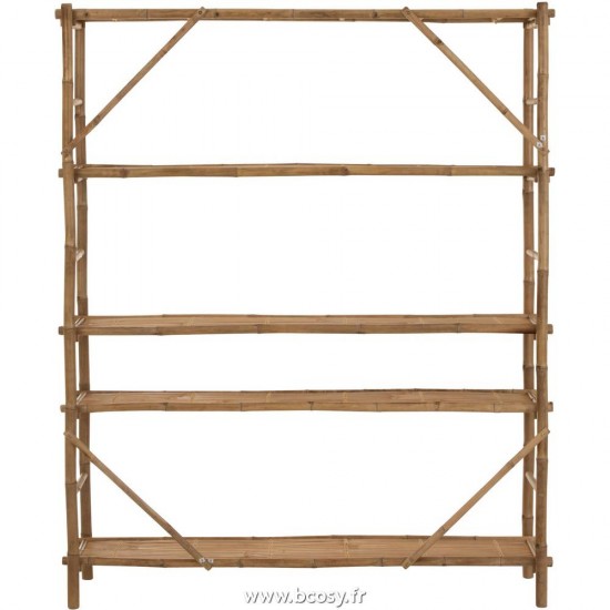 Jolipa Jline Etagere 5 Planches Bambou Naturel