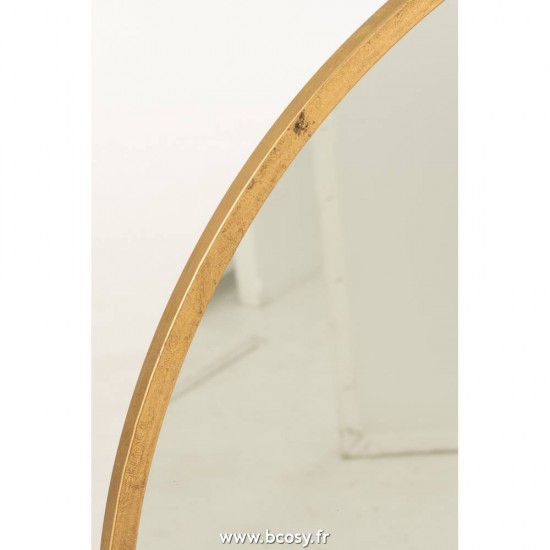 J-Line miroirs Jolipa J Line Jline Miroir Mona Rond Metal Verre Or Extra Large