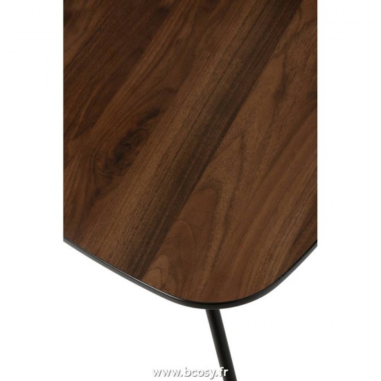 J-Line tables d appoint bouts de canapé Jolipa Jline Table De Salon Petite Arrondie Triangulaire Bois Tea Tree Marron