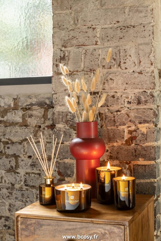 Jolipa J Line Jline Bougie Parfumee Excellent Golden Honey Ocre Large 40 Heures