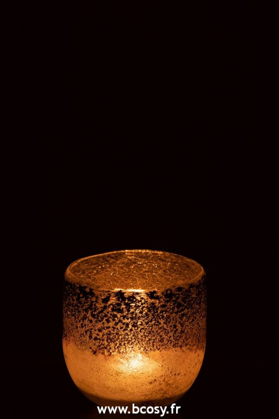 J-Line lanternes photophores Jolipa J Line Jline Photophore Milano Verre Gris Rose Small