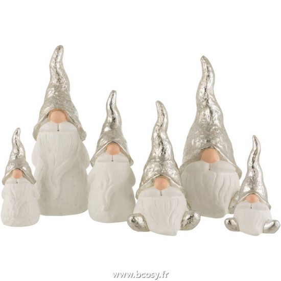 J-line 16579 Jolipa JLine figurines pere noel ou bonhomme de neige