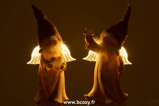 J-Line anges statuettes Jolipa J Line Jline Ange Resine Rose Large Assortiment De 2