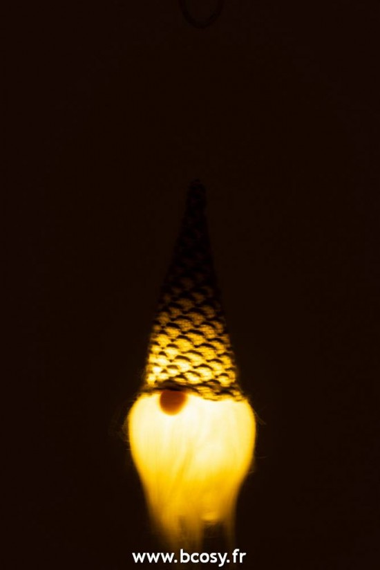 J-Line hivers Jolipa J Line Jline Pere Noel Suspendu Led Textile Gris Assortiment De 2