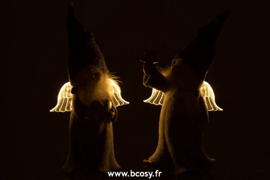 J-Line anges statuettes Jolipa J Line Jline Ange Resine Gris Large Assortiment De 2