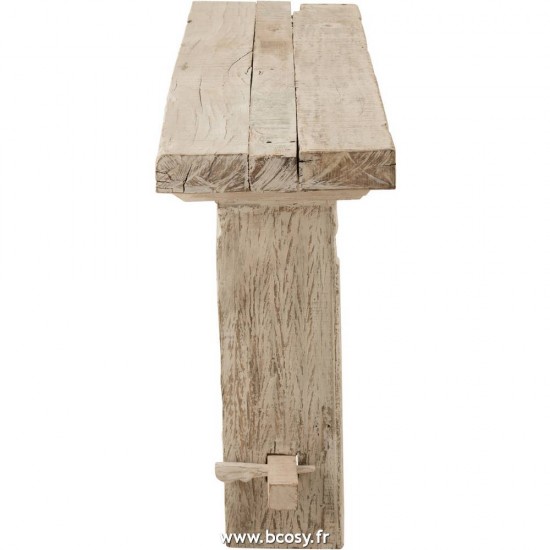 J-Line tables de drapier murales Jolipa Jline Console Brut Bois Recyclé Blanc Délavé