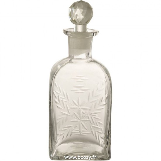 J Line Carafe Carre Verre Transparent L10xB10xH24 cm Jline 16901 by Jolipa 16901