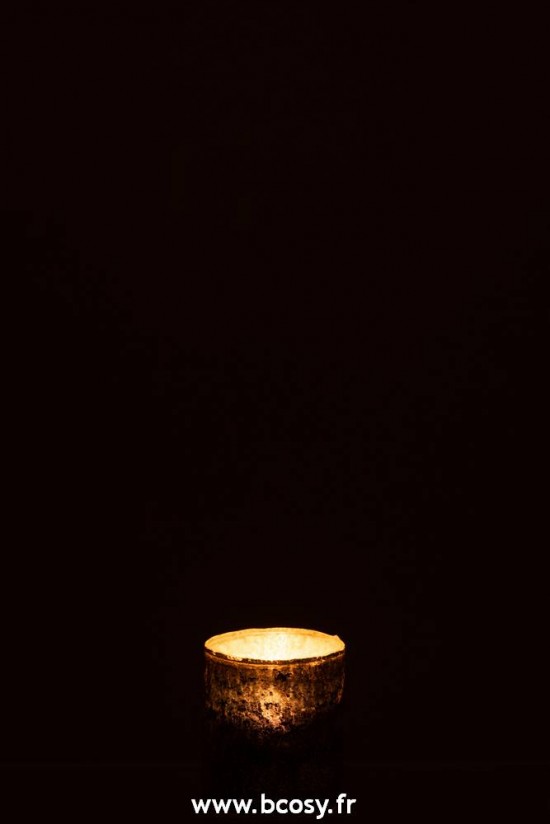 J-Line photophores Jolipa J Line Jline Photophore Antique Verre Bleu Gris Small