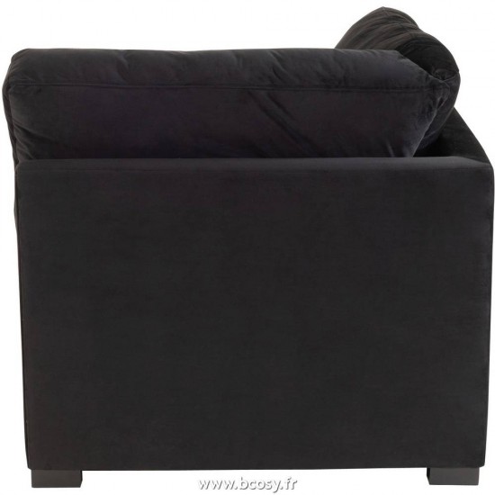 Jolipa J Line Jline Fauteuil Coin Velours Noir