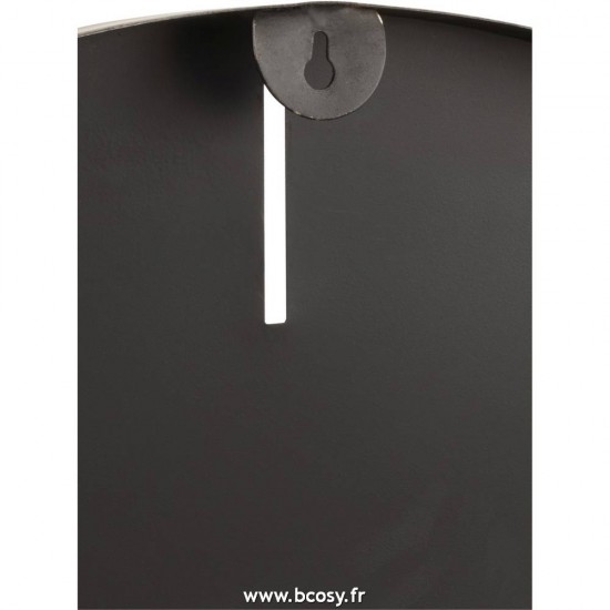 J-Line horloges murales Jolipa J Line Jline Horloge Ronde Metal Gris Fonce Large