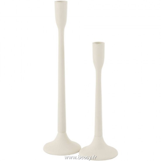 J-Line chandeliers candélabres Jolipa J Line Jline Chandelier Metal Mat Blanc Large