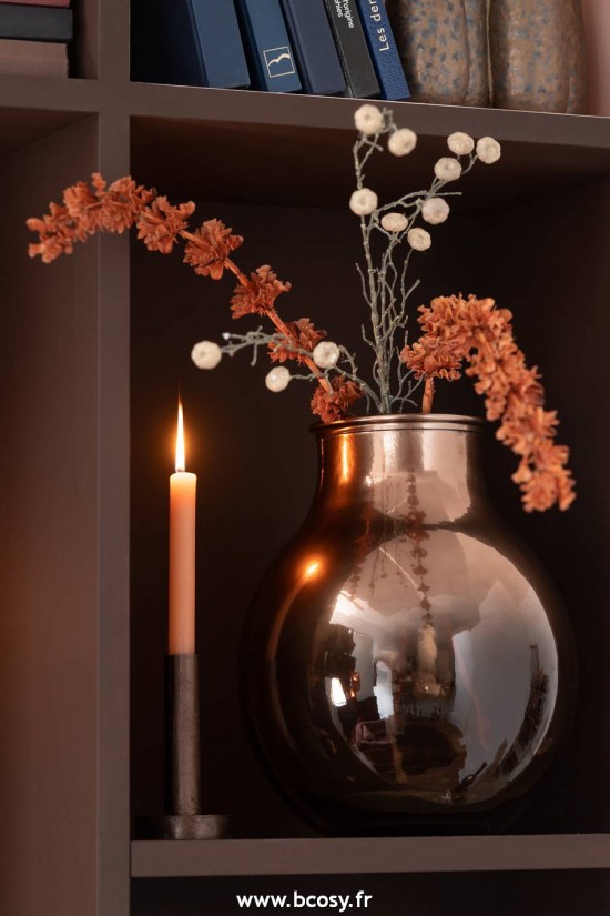 Jolipa J Line Jline Set De 3 Chandelier Bas Moderne Metal Mat Marron Fonce