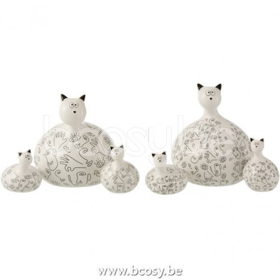J-line 17581 Jolipa JLine figurines poules chats j line