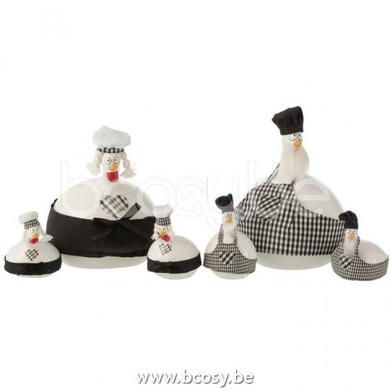 J-line 17583 Jolipa JLine figurines poules chats j line